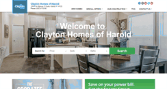 Desktop Screenshot of claytonhomesharold.com